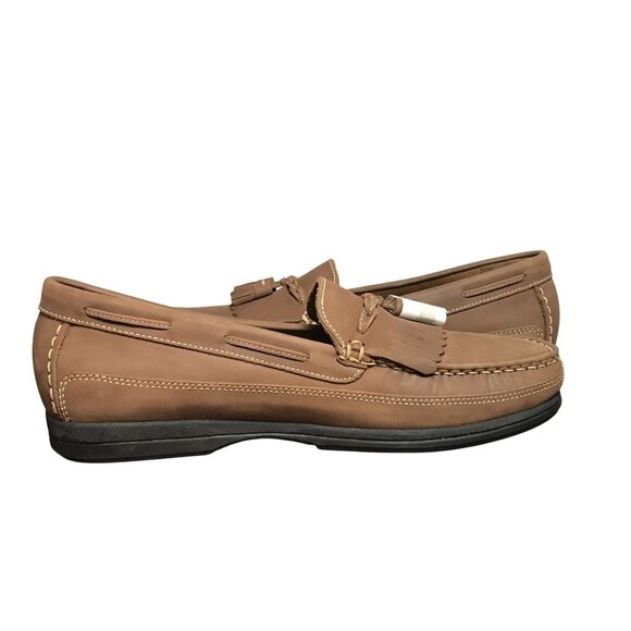 Dockers Mens 13 Brown Leather Loafers Tassel main image 8